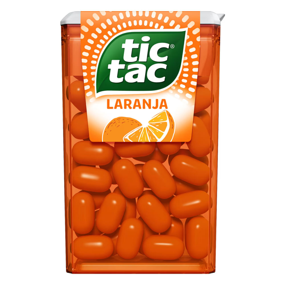 Pastilha Laranja Tic Tac 14,5g Sem Glúten